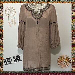 Lovposh Embroiled Bohemian Dress M